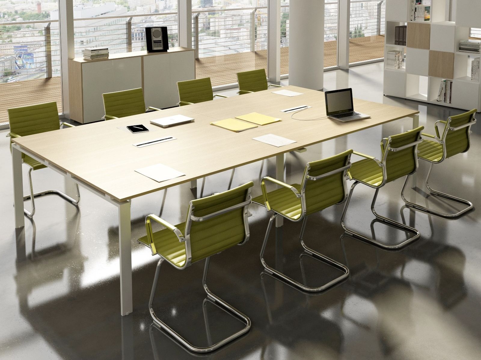 Прямоугольный стол для совещаний с системой люверсов CUF Milano Doria ARCH-00079444 - Вид №7