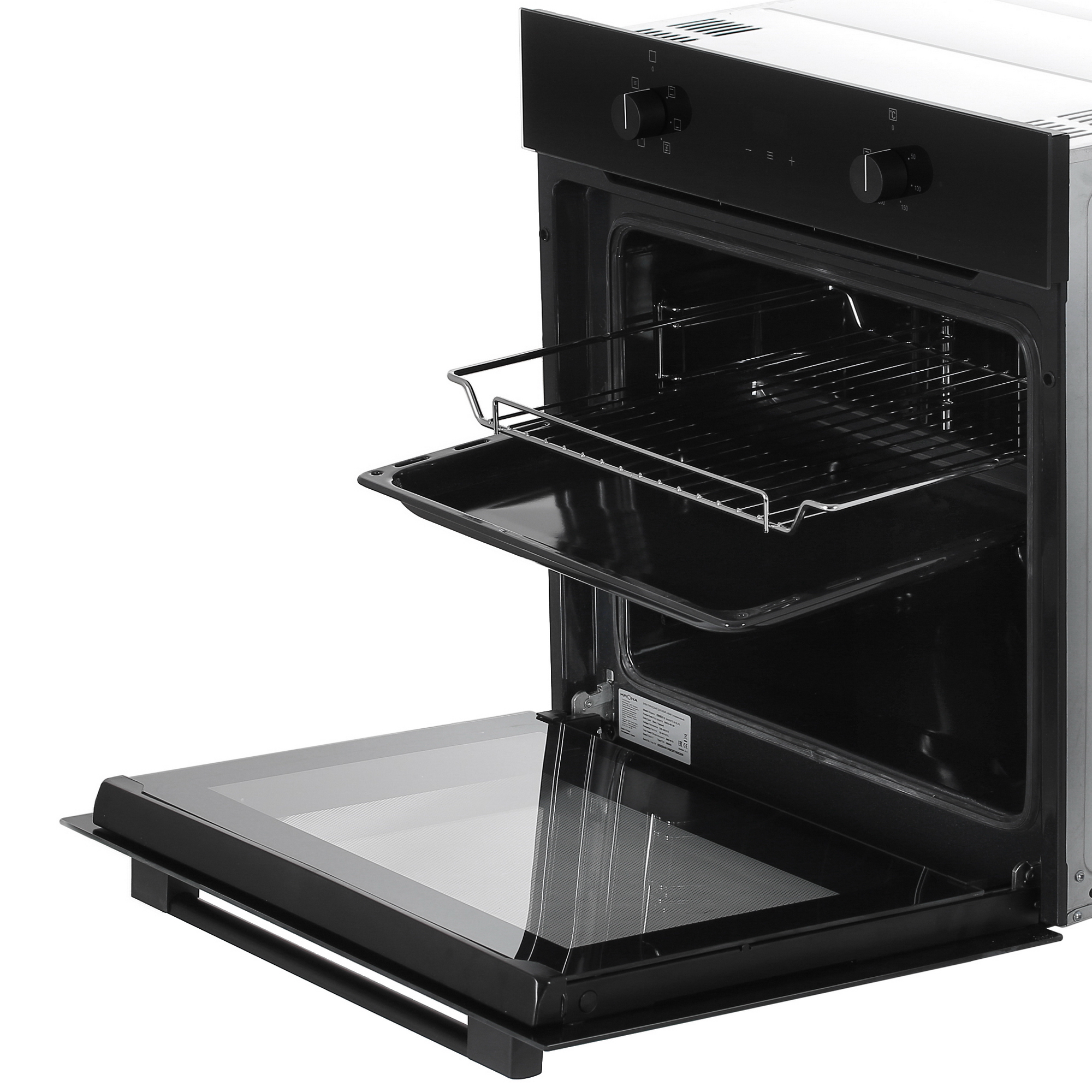 5360854 Электрический духовой шкаф KRONA MAGNETE 60 BL/BL черный KRONA1 STDN-0043097 - Вид №5