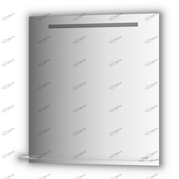 Зеркало с полочкой со встроенным LED-светильником 5W 70x75 см EVOFORM BY 2155 sun-id-561509