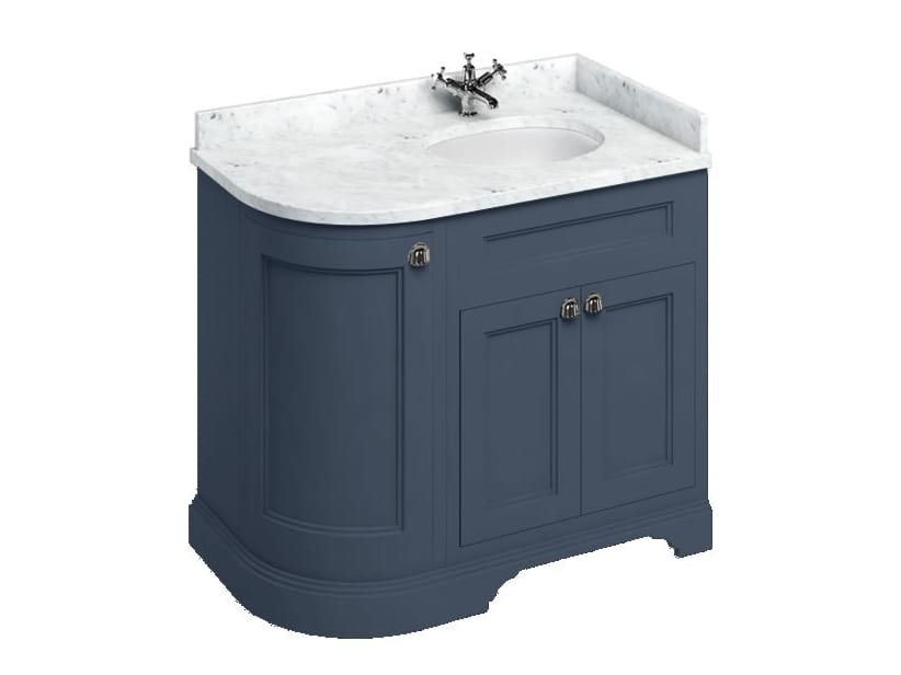 Деревянный угловой умывальник с дверцами Burlington MINERVA ARCH-00071219 - Вид №5