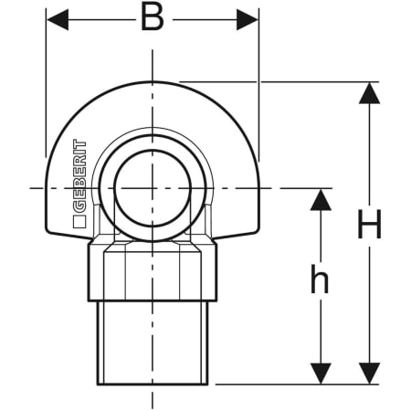 601.801.00.1 Звукоизолирующий комплект Geberit для одинарной водорозетки 90° Geberit  - Вид №3