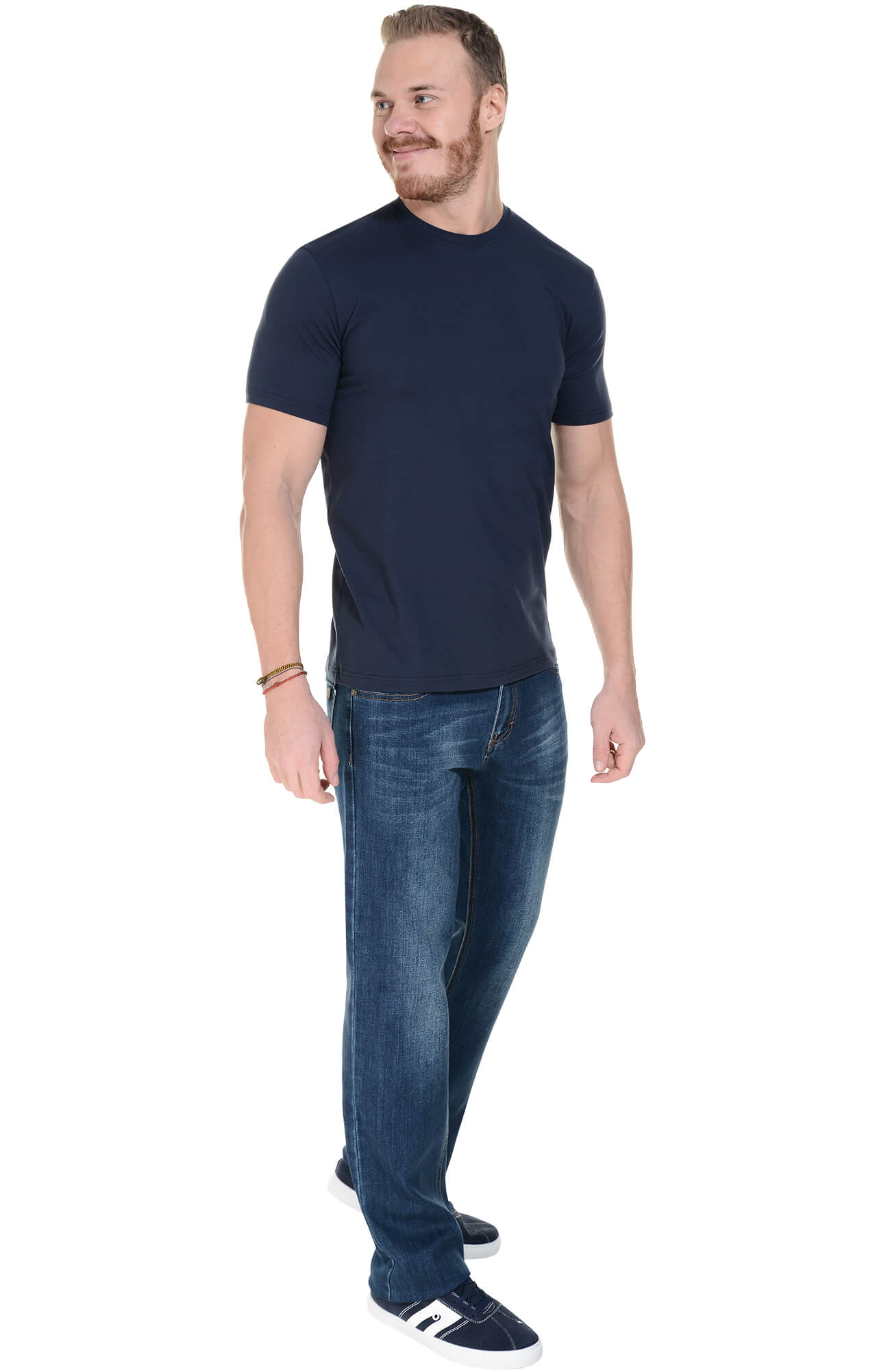 62081 Футболка мужская темно-синяя LUXE  Одежда для официантов  размер XL  - Вид №5