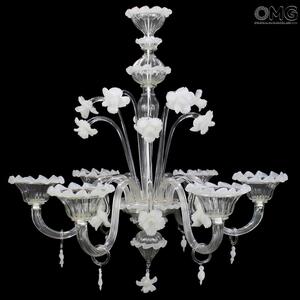 1128 ORIGINALMURANOGLASS Люстра Герань - Флорал - муранское стекло OMG  см