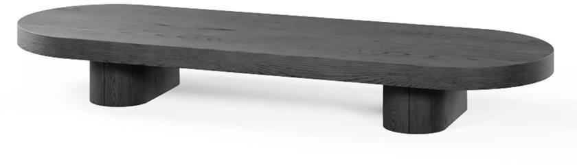 HMD INTERIORS Низкий овальный журнальный столик из фанерованной древесины sun-id-1421449 - Вид №1