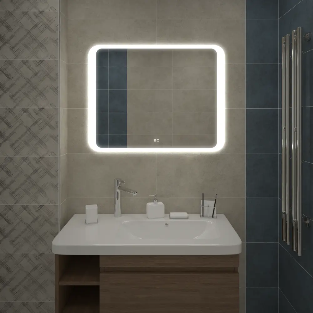Santreyd Desire - Зеркало с LED-подсветкой и антизапотеванием 90×70 см 82184124
