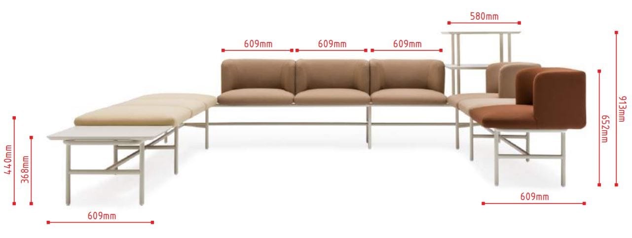 Модульный тканевый диван MDD Agora ARCH-00003899 - Вид №9