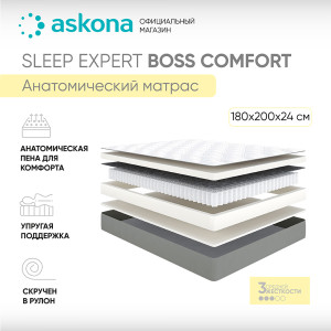 91147952 Матрас Sleep Expert Boss Comfort 180x200 см независимый пружинный блок STLM-0500797 ASKONA