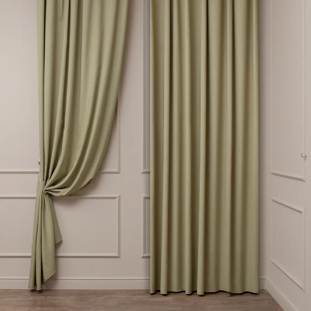 Ткань для штор Genevra салатовая рогожка 300 см 82816907 TEX REPUBLIC STLM-1583677 - Вид №3