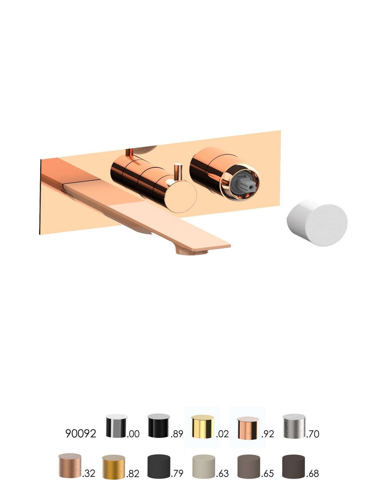 Встраиваемый однорычажный смеситель для ванны с ручным душем Rubinetterie Frattini отдельная эстетика ARCH-00118361 - Вид №17