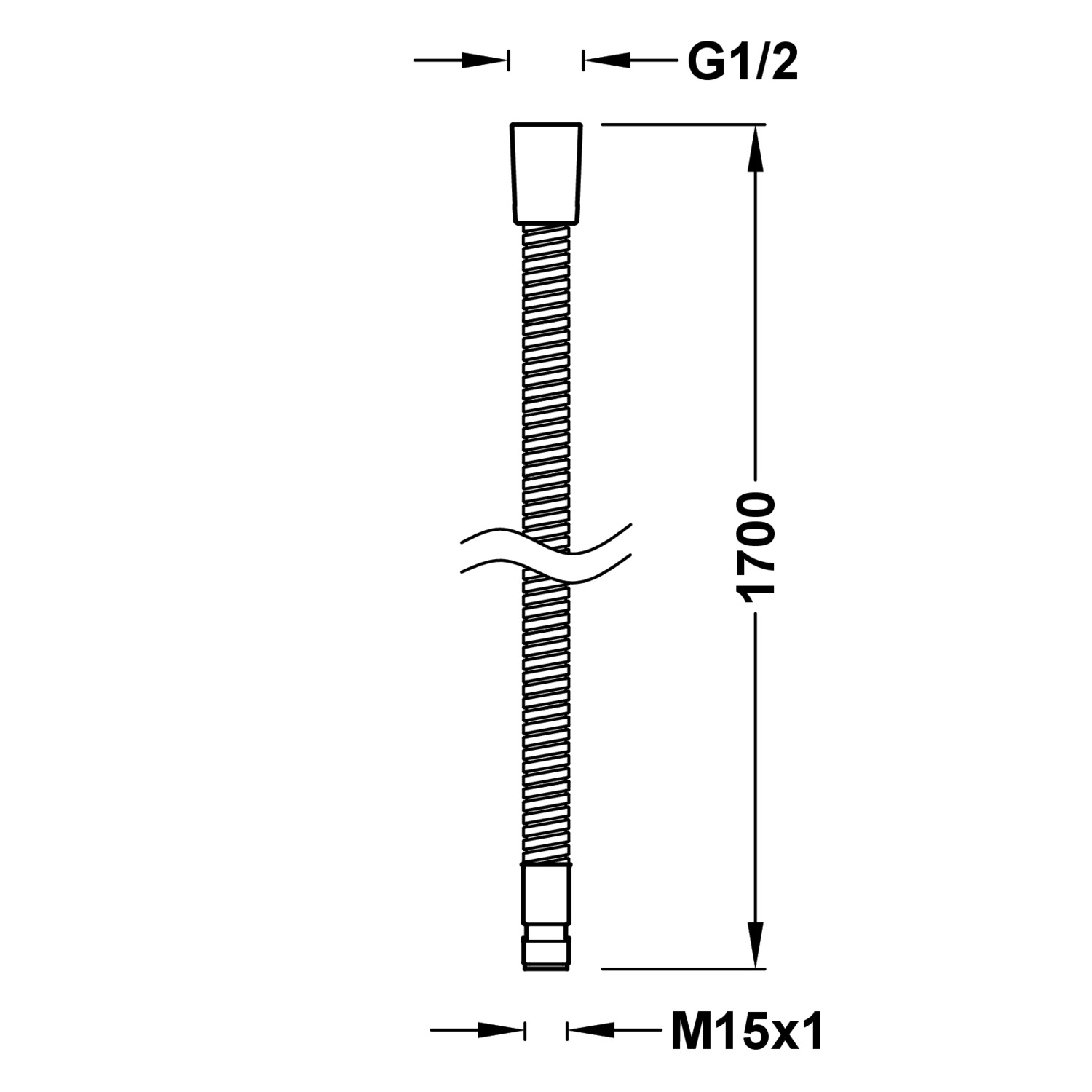 Армированный металлический шланг-9134881 TRES RICAMBI - Вид №1