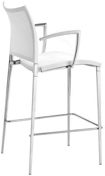 Desalto Высокий табурет из синтетического материала со спинкой Sand sun-id-1408804 - Вид №2