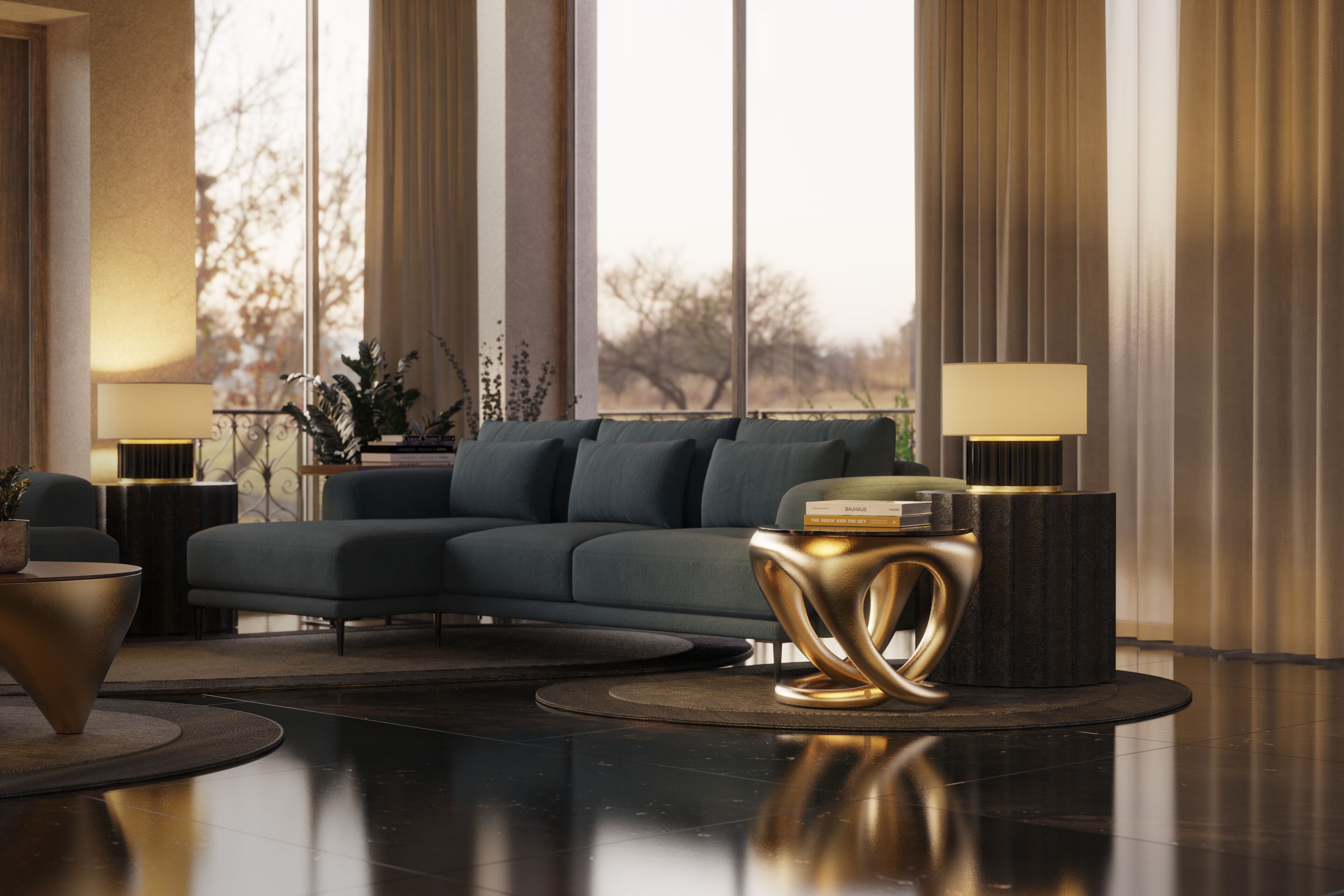 Круглый журнальный столик из стекловолокна KARPA BALLAD K2011 ARCH-00105432 - Вид №6