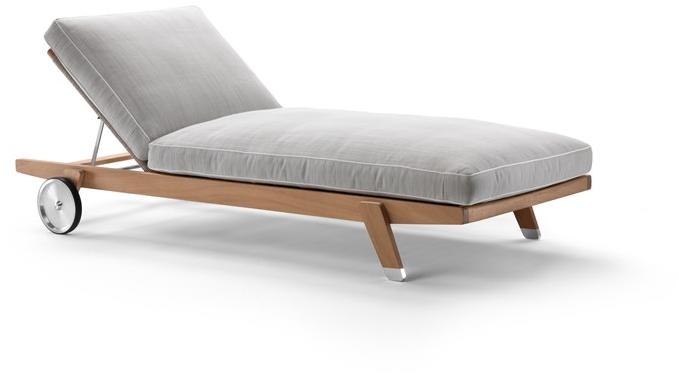 Flexform Садовая кушетка Iroko на колесиках Hora sexta sun-id-1512036 - Вид №2