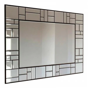 Зеркало большое венецианское с фацетом черное "Стрэйдж" GRAUM ДИЗАЙНЕРСКИЕ 304108 Зеркальный