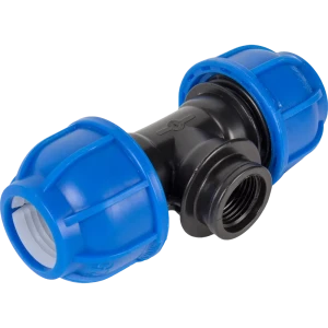 Тройник ПНД Unio ø1/2"х25х25 мм внутренняя резьба