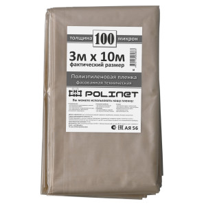 90740870 Плёнка строительная 100мкм 3х10м 30м² STLM-0363270 POLINET