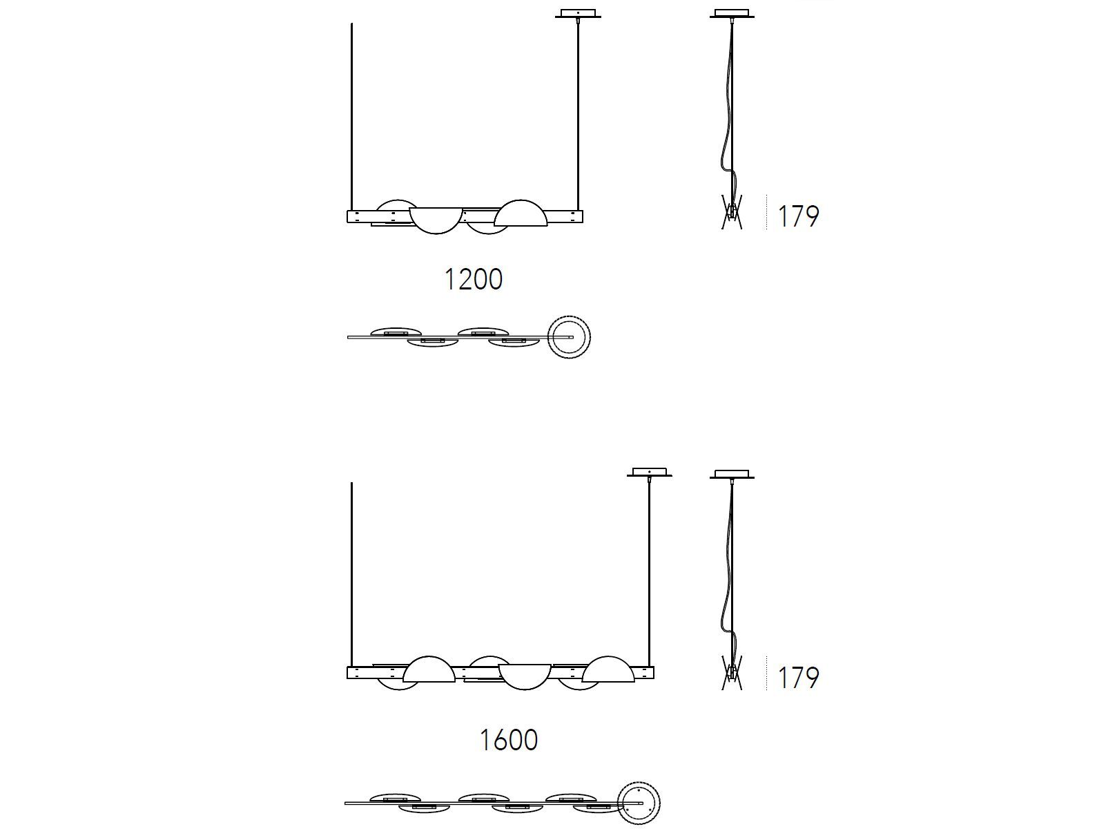 Металлический светодиодный подвесной светильник Ronda Design SUNDOWN MOON ARCH-00117775 - Вид №2