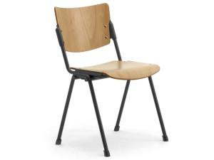 Деревянный складной стул с открытой спинкой