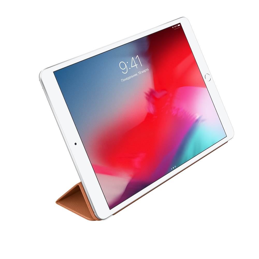 MPU92ZM/A Leather smart cover for 10.5 ipad pro - saddle brown Apple Santreyd  - Вид №4