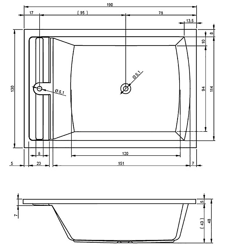 BB7900500000000 Ванна Riho Savona Santreyd - Вид №2