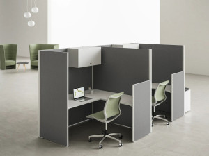 Звукоизоляционная войлочная подвижная стена для офиса