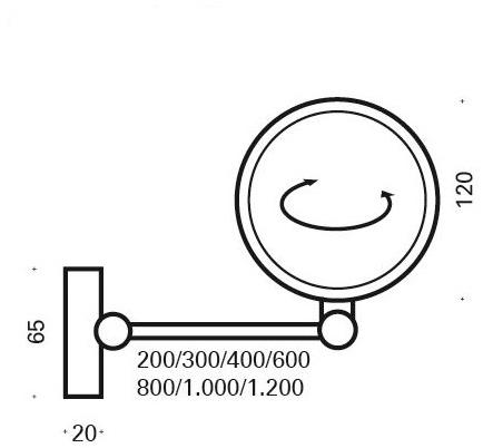 Top Light Настенный светильник из металла Puk wing sun-id-1352951 - Вид №5