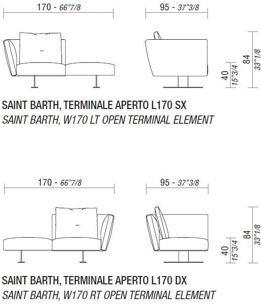 ESTEL GROUP Угловой диван со съемным чехлом из ткани Saint barth sun-id-1368043 - Вид №4