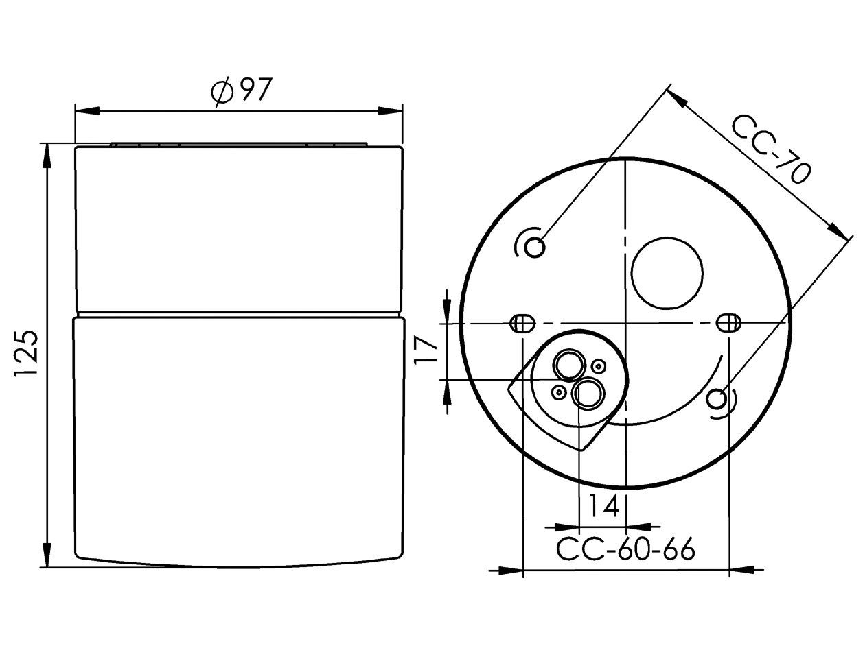 Настенный светильник / потолочный светильник из опалового стекла и фарфора Ifö Electric Opus ARCH-00041773 - Вид №8