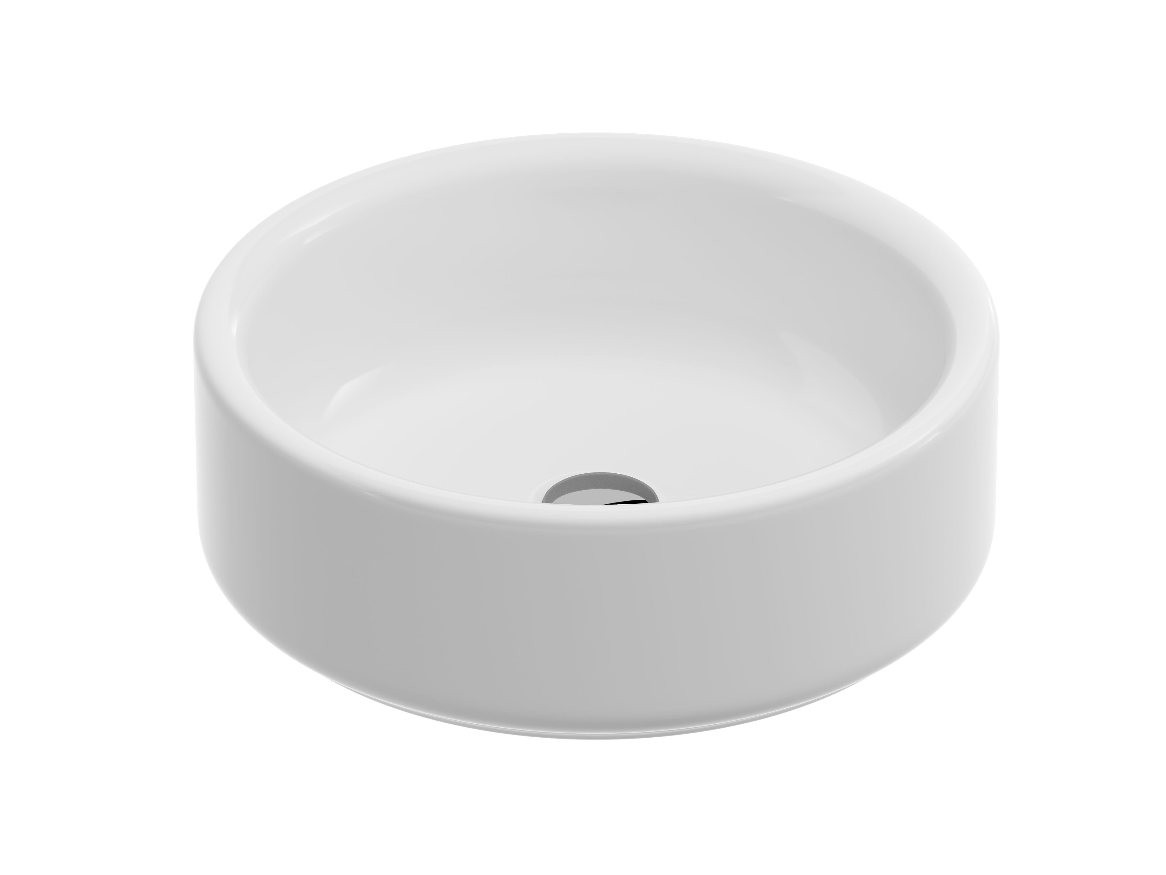 Керамическая столешница круглый умывальник ArtCeram Won ARCH-00022733 - Вид №2