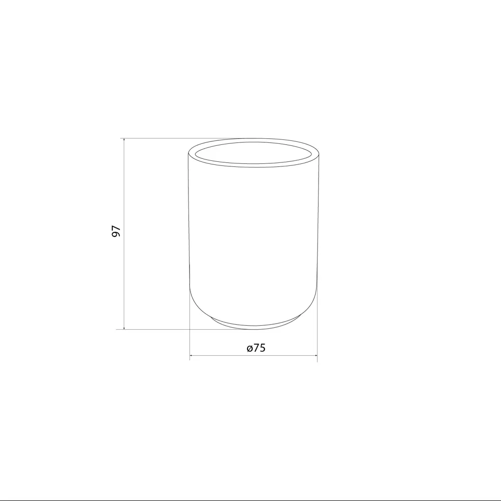 89380316 Стакан для зубных щёток Iddis Night Sky LMNSC00i45 керамика цвет синий STLM-1577702 - Вид №3