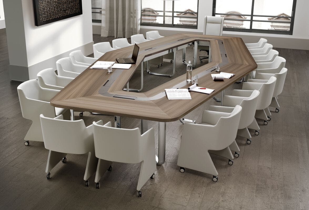 Кожаный стул конференции с колесами i 4 Mariani OPHY ARCH-00093928 - Вид №3