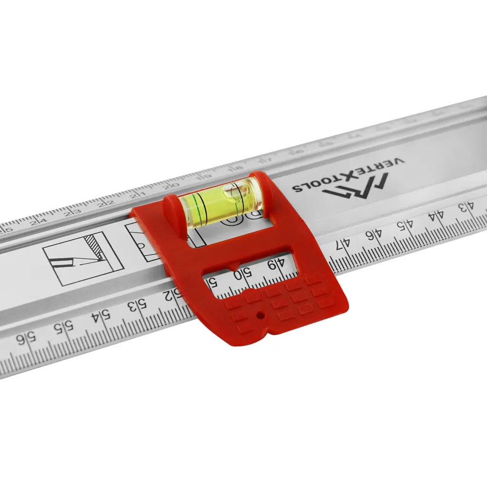 Линейка разметочная нержавеющая сталь с уровнем Vertextools 3046-16 600 мм STLM-2071908 - Вид №1
