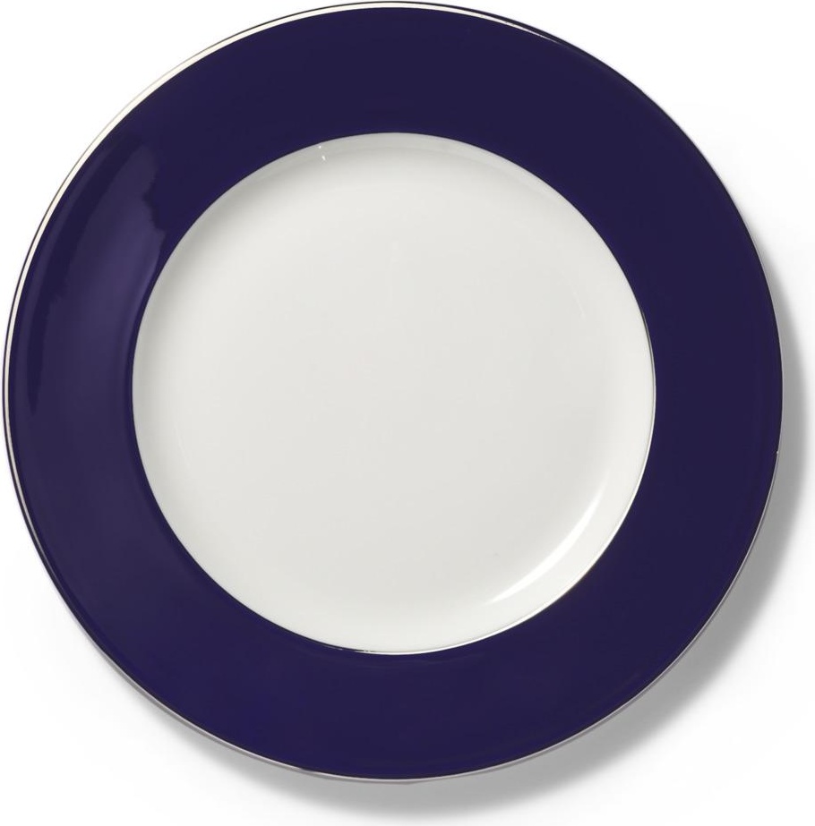 63085 Dibbern Тарелка обеденная Dibbern "Королевский кобальт,платиновая линия" 26,5см Фарфор костяной 
