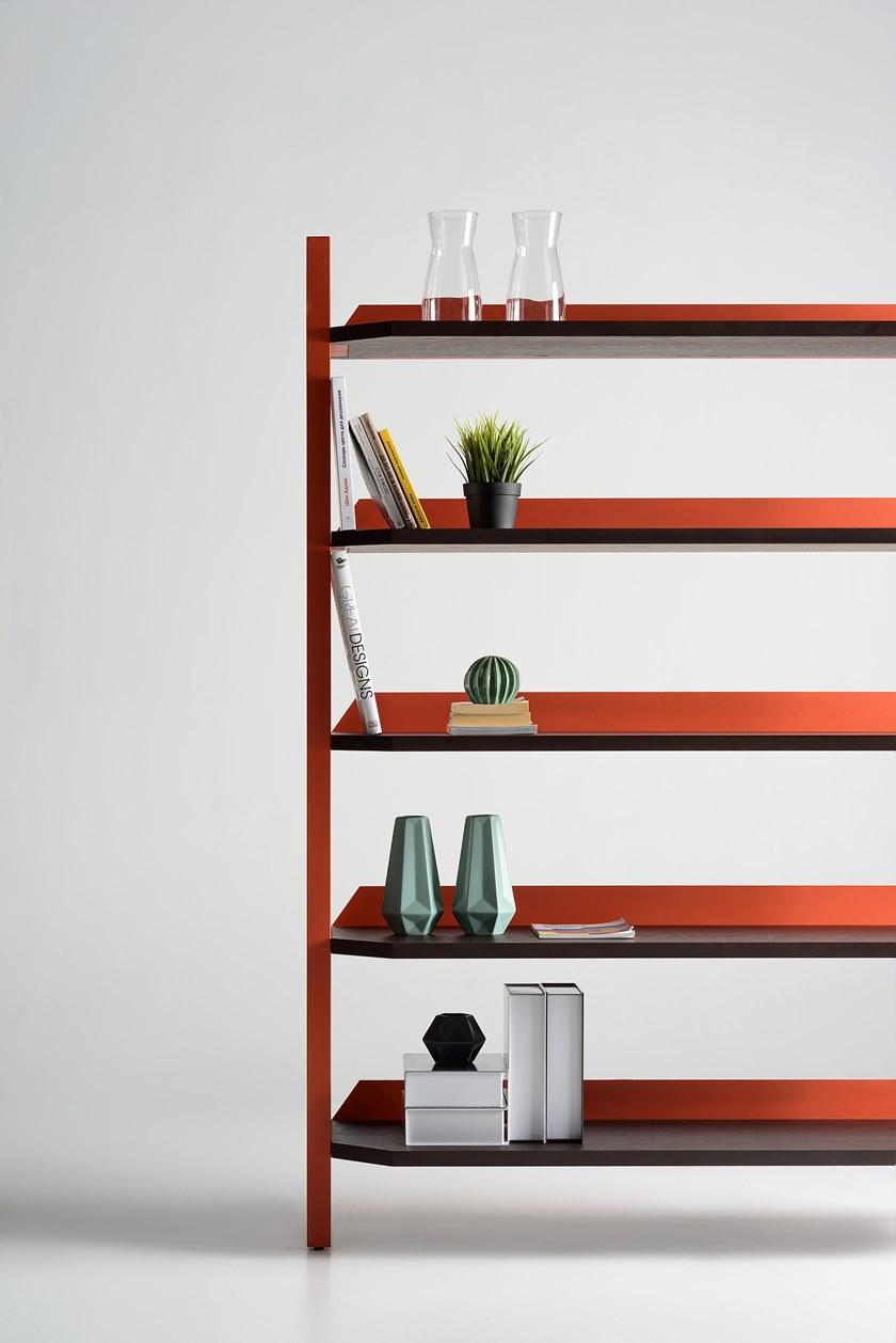 Zegen Самонесущий открытый книжный шкаф из стали и дерева Ufo Santreyd sun-id-1445886 - Вид №9