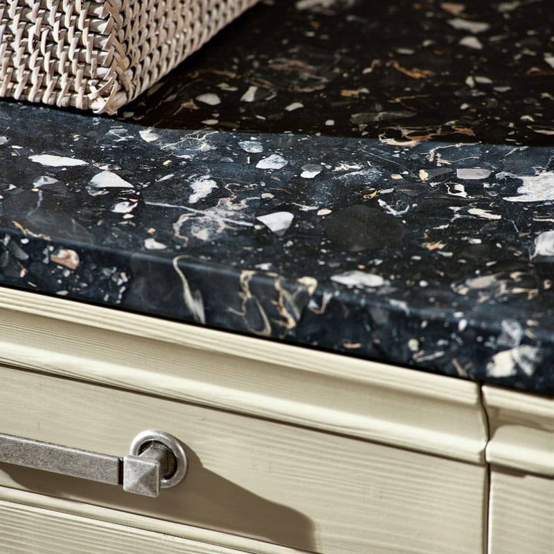 Лакированная оборудованная кухня с островом Marchi Cucine Vintage Style ARCH-00015650 - Вид №1