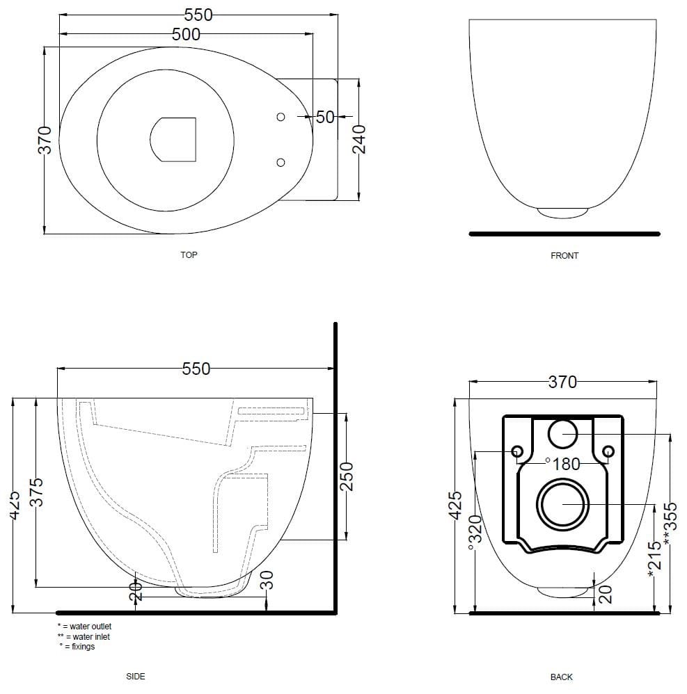 Керамический подвесной туалет Ceramica Cielo банки ARCH-00118264 - Вид №7