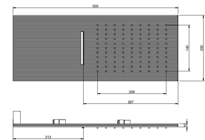 Набор для душа из латуни с насадкой для душа Rubinetterie Treemme ARCH-00012244