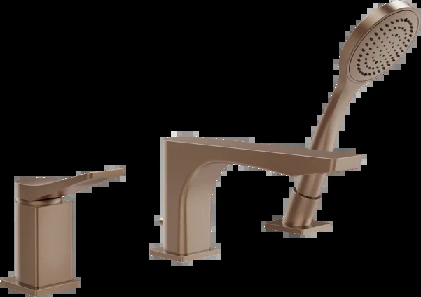 Смеситель для ванны 59037 708 Gessi Rilievo МЕДНЫЙ МАТОВЫЙ PVD