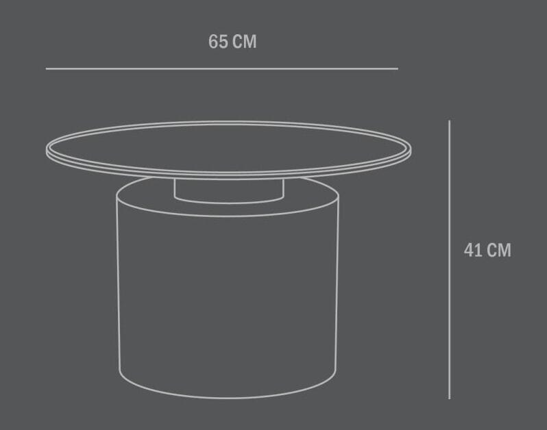 Круглый металлический журнальный столик 101 Copenhagen Pillar ARCH-00080023 - Вид №2