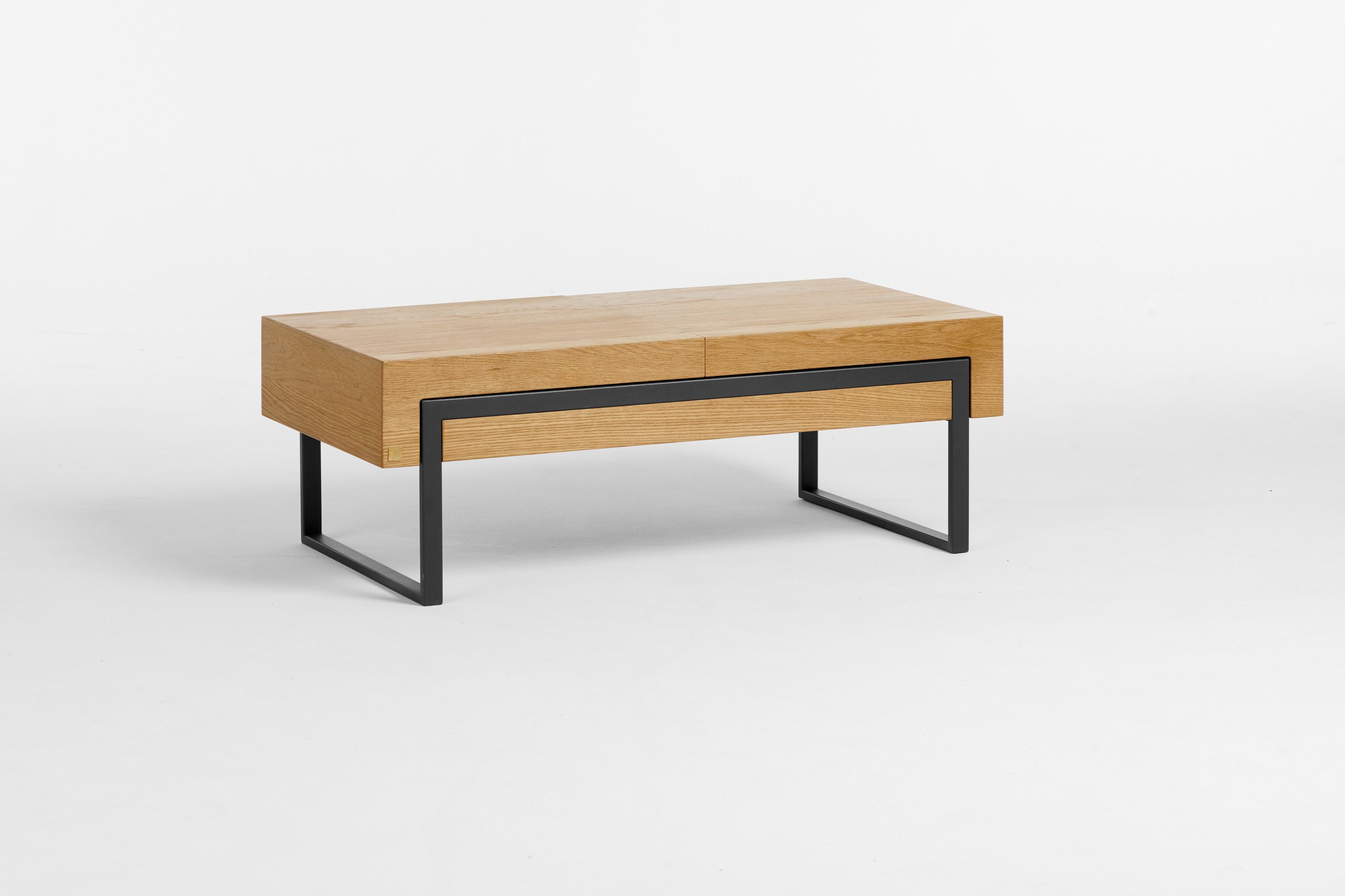 Журнальный столик из массива дерева с отсеком для хранения Milla & Milli офсетная ARCH-00147250 - Вид №15