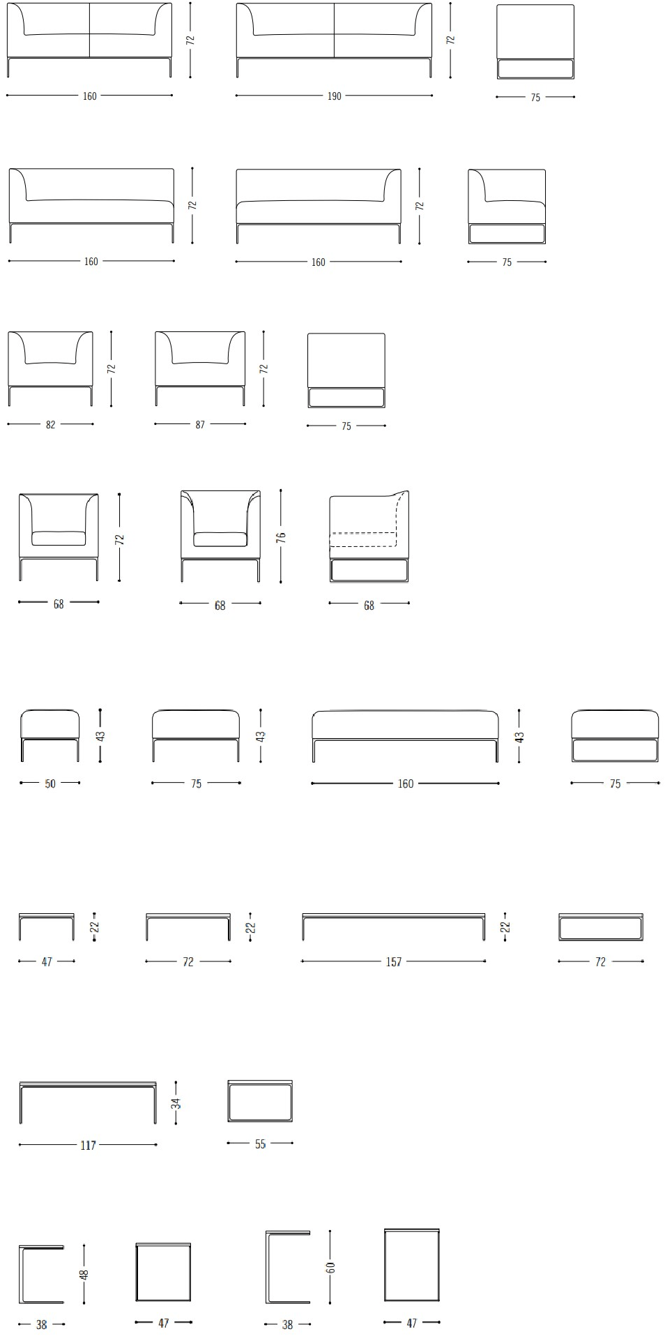 COR Модульный диван Mell lounge sun-id-1424575 - Вид №6