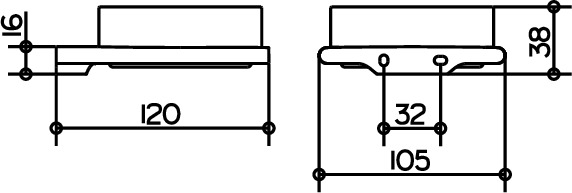 11549039000 Полочка KEUCO Edition 400 - Вид №2