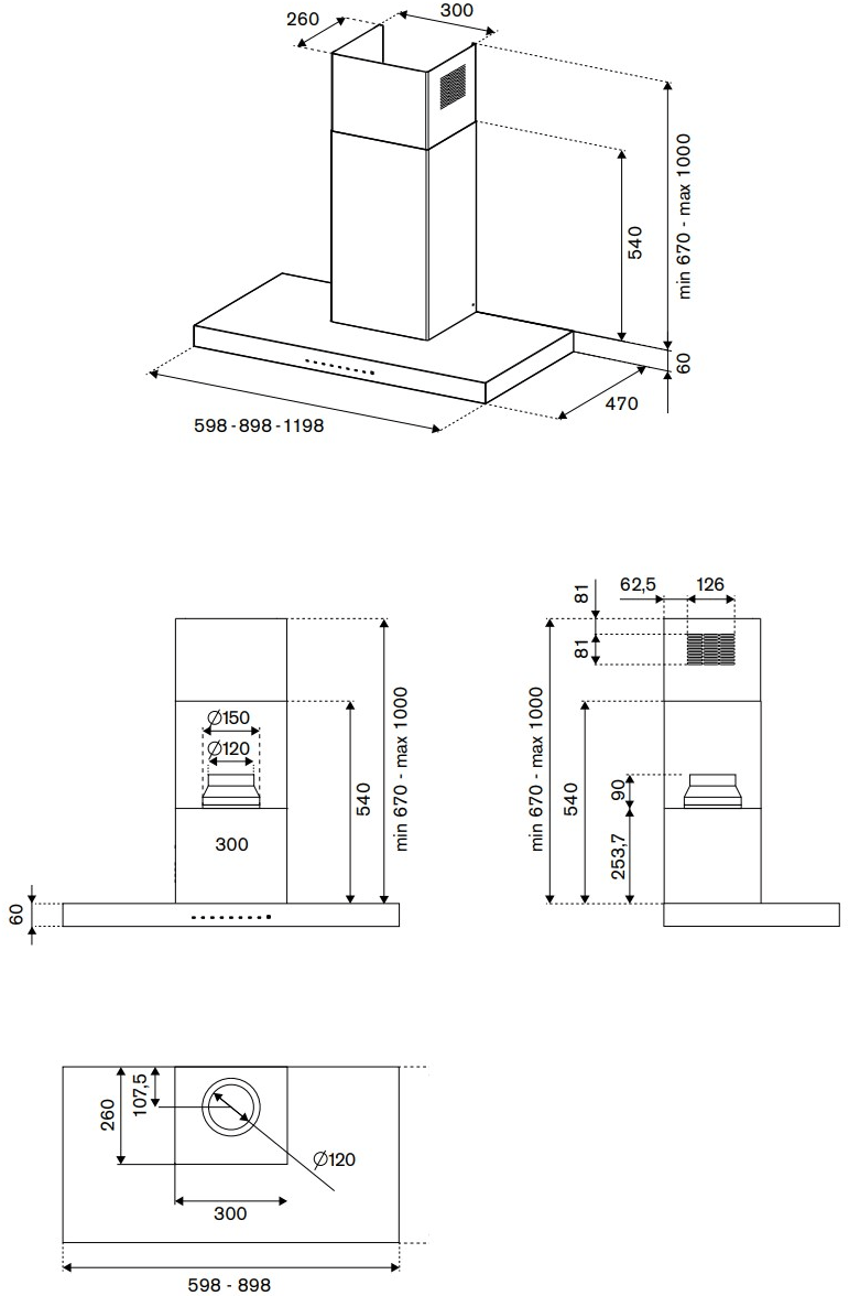 Bertazzoni Профессиональная настенная вытяжка из нержавеющей стали Professional sun-id-1360639 - Вид №1
