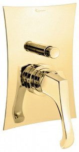 76019OA Внутристенный смеситель Ares на 2 выхода, цвет античное золото