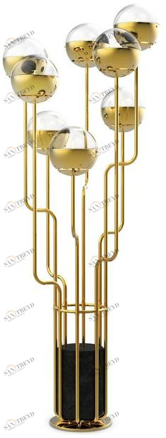 BRABBU Торшер из латуни Niku sun-id-1472306