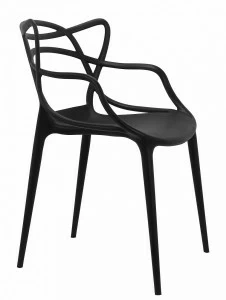 Стул кухонный со спинкой черный Masters BRADEX HOME  00-3973879 Черный