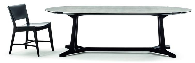 Frigerio Salotti Овальный стол из керамогранита Arja sun-id-1371140 - Вид №1