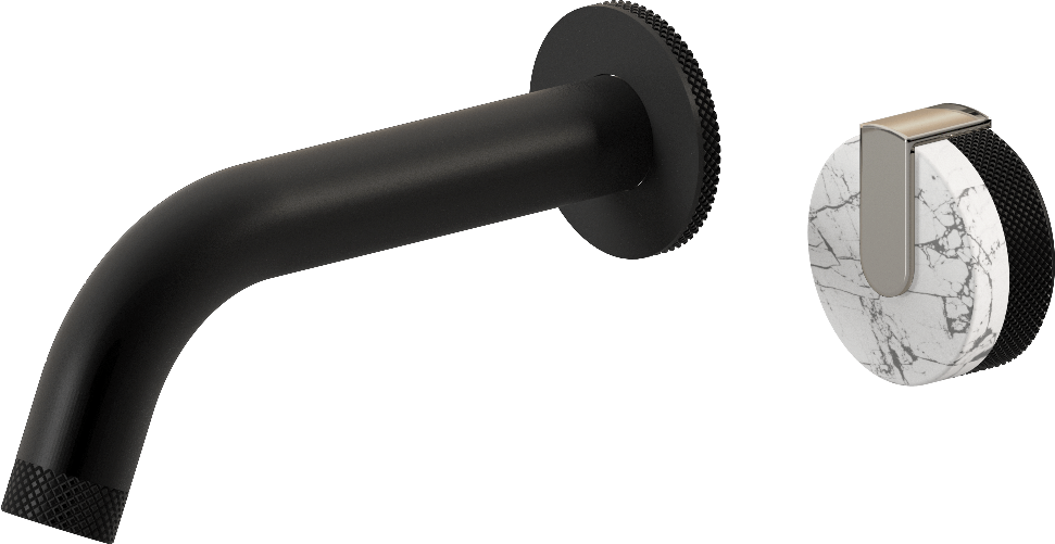 E-11535-R2MW-L1PN-MBK Настенный прогрессивный смеситель скрытого монтажа для раковины GRAFF MOD+