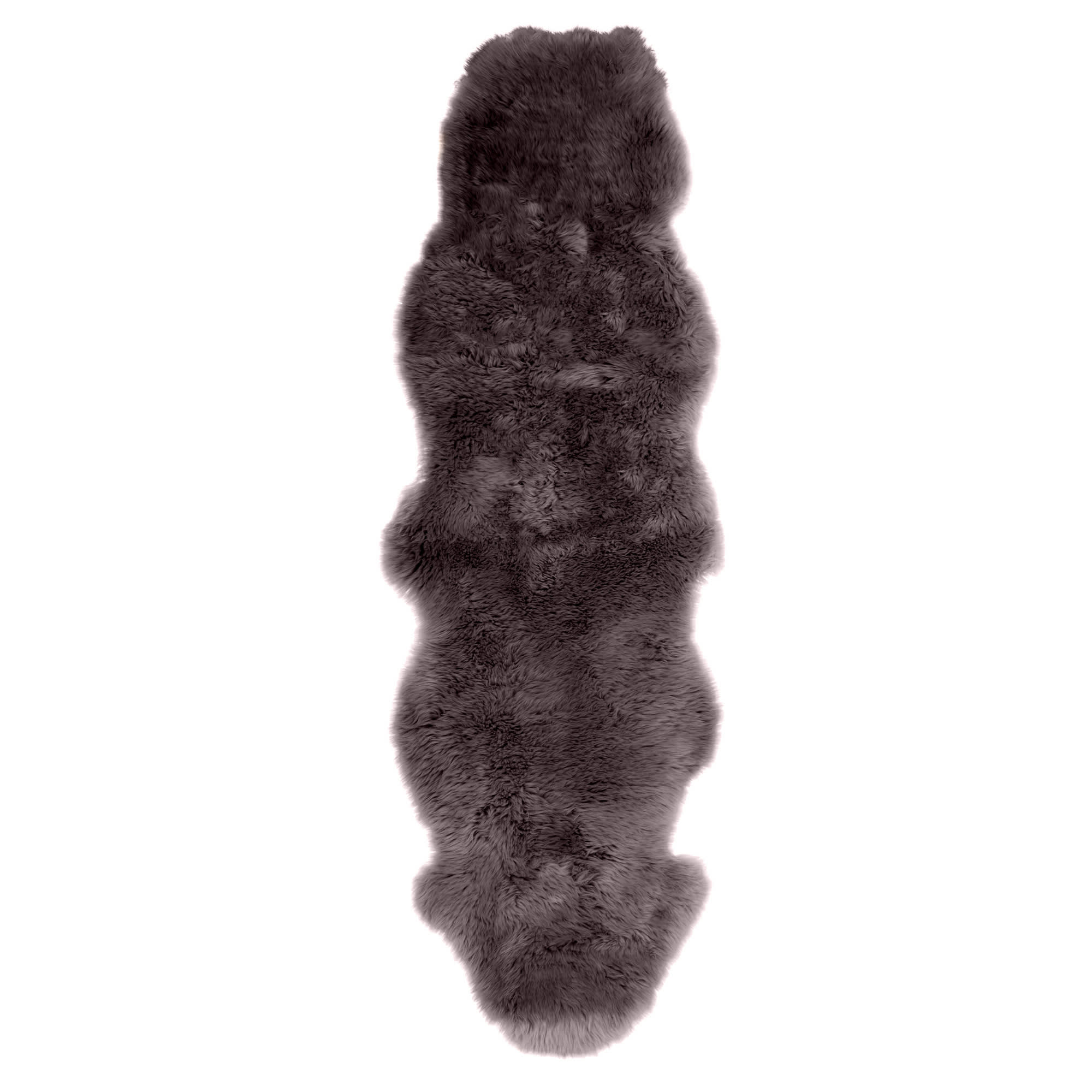 11730500 Шкура овечья двойная 1.85x0.6 м цвет маренго Santreyd 