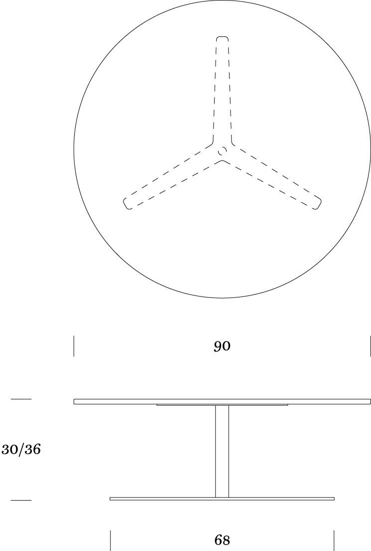 MOX Низкий овальный журнальный столик из мдф sun-id-1457638 - Вид №4